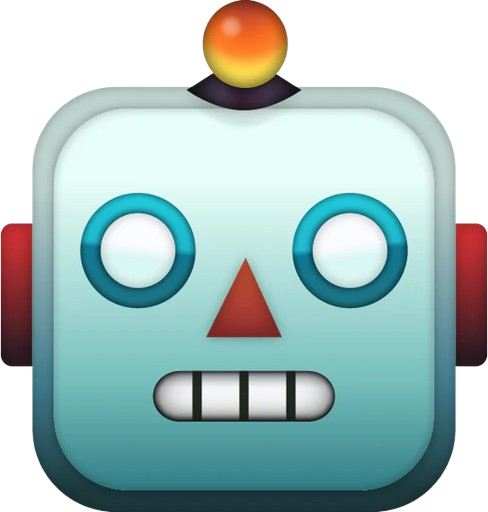 Emoji Logo of a robot named industryfinder.php